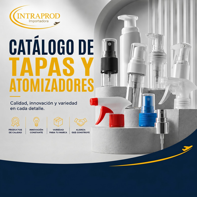 Tapas atomizadoras, pulverizadores y dosificadores distribuidos por INTRAPROD